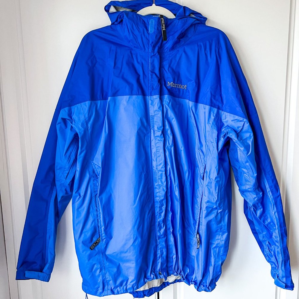 Marmot Mens Blue Windbreaker, Size XXL